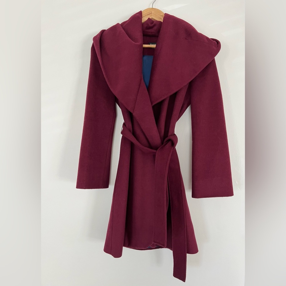 Bebe Wool Blended Wrap Coat